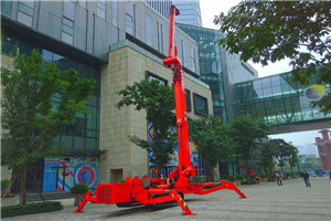 天津龙达集团购买23米自行蜘蛛机